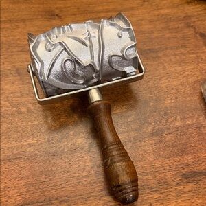 Vintage German Monopol Auro Rolling Cookie Cutter